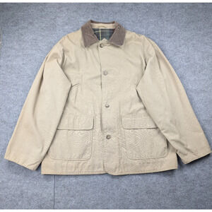 JG Brown Chore Coat Mens Large Flannel Lined Work Wear Equestrian Field Barn